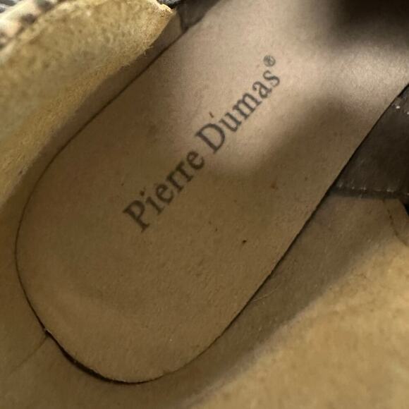 Pierre Dumas Size 8.5 Black Snakeskin Western Rodeo Block Heel Ankle Bootie Boot - Picture 9 of 10